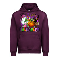 Mauve Wine Happy Halloween Urban Hoodie - RanaPortraitStore