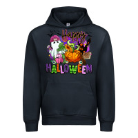 Navy Happy Halloween Urban Hoodie - RanaPortraitStore