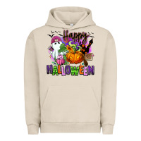 Pigment French Oak Happy Halloween Urban Hoodie - RanaPortraitStore