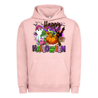 Pigment Salmon Happy Halloween Urban Hoodie - RanaPortraitStore