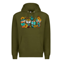 Cross Coffee Cups Premium Hoodie | Teevron