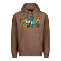 Chestnut cross coffee cups Premium Hoodie - texasbilliewilder