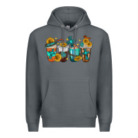 Rock cross coffee cups Premium Hoodie - texasbilliewilder
