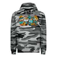 Slate Camo cross coffee cups Premium Hoodie - texasbilliewilder