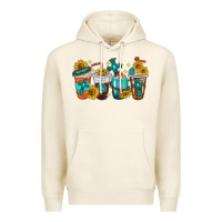 Tofu cross coffee cups Premium Hoodie - texasbilliewilder