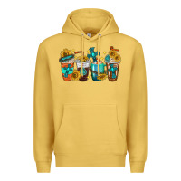 Antique Gold cross coffee cups Premium Hoodie - texasbilliewilder