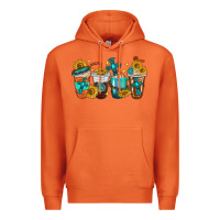 Carrot cross coffee cups Premium Hoodie - texasbilliewilder