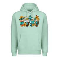 Seafoam cross coffee cups Premium Hoodie - texasbilliewilder