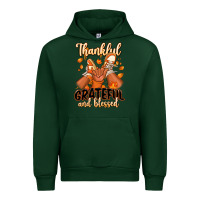 Forest Green Thankful grateful and Blessed black boy sneakers Urban Hoodie - RanaPortraitStore