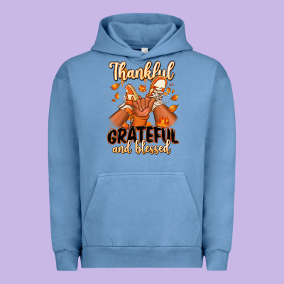 Thankful Grateful And Blessed Black Boy Sneakers Urban Hoodie Designed By Ranaportraitstore