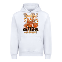 White Thankful grateful and Blessed black boy sneakers Urban Hoodie - RanaPortraitStore