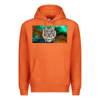 Carrot white tiger forest license plate Premium Hoodie - RanaPortraitStore