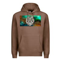 Chestnut white tiger forest license plate Premium Hoodie - RanaPortraitStore