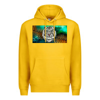 Lemon white tiger forest license plate Premium Hoodie - RanaPortraitStore