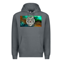 Rock white tiger forest license plate Premium Hoodie - RanaPortraitStore