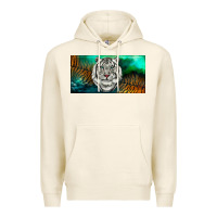 Tofu white tiger forest license plate Premium Hoodie - RanaPortraitStore