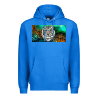 True Royal white tiger forest license plate Premium Hoodie - RanaPortraitStore