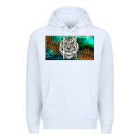 White white tiger forest license plate Premium Hoodie - RanaPortraitStore