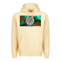 Pina Colada white tiger forest license plate Premium Hoodie - RanaPortraitStore