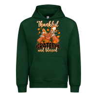 Forest Green Thankful grateful and Blessed black baby girl Urban Hoodie - RanaPortraitStore