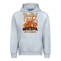Heather Grey Thankful grateful and Blessed black baby girl Urban Hoodie - RanaPortraitStore