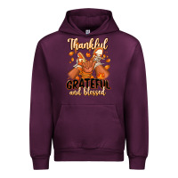 Mauve Wine Thankful grateful and Blessed black baby girl Urban Hoodie - RanaPortraitStore