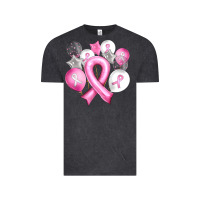 Vintage Black Balloons cancer ribbon Vintage Tee - Artiststas