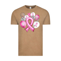 Vintage Coffee Balloons cancer ribbon Vintage Tee - Artiststas