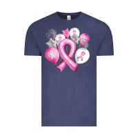 Vintage Denim Balloons cancer ribbon Vintage Tee - Artiststas