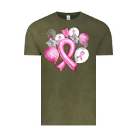 Vintage Olive Balloons cancer ribbon Vintage Tee - Artiststas