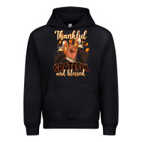 Black Thankful grateful and Blessed black man sneakers Urban Hoodie - RanaPortraitStore