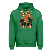 Emerald Thankful grateful and Blessed black man sneakers Urban Hoodie - RanaPortraitStore
