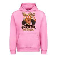 Fuchsia Pink Thankful grateful and Blessed black man sneakers Urban Hoodie - RanaPortraitStore