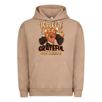 Pigment Burro Thankful grateful and Blessed black man sneakers Urban Hoodie - RanaPortraitStore
