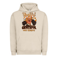 Pigment French Oak Thankful grateful and Blessed black man sneakers Urban Hoodie - RanaPortraitStore