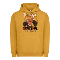 Pigment Peanut Butter Thankful grateful and Blessed black man sneakers Urban Hoodie - RanaPortraitStore