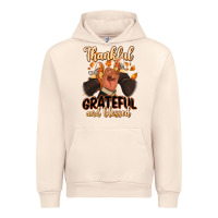 Sandshell Thankful grateful and Blessed black man sneakers Urban Hoodie - RanaPortraitStore