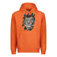 Carrot White Tiger Scratch Mark Premium Hoodie - RanaPortraitStore
