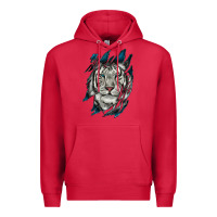 Cardinal White Tiger Scratch Mark Premium Hoodie - RanaPortraitStore