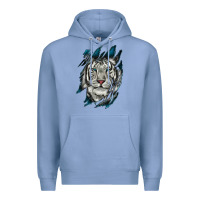 Colony Blue White Tiger Scratch Mark Premium Hoodie - RanaPortraitStore