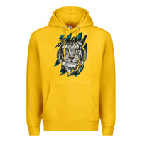 Lemon White Tiger Scratch Mark Premium Hoodie - RanaPortraitStore