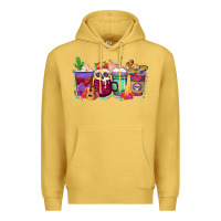 Antique Gold dia de los muertos coffee cups Premium Hoodie - texasbilliewilder