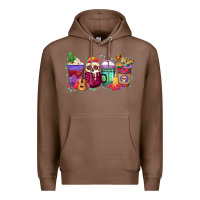 Chestnut dia de los muertos coffee cups Premium Hoodie - texasbilliewilder