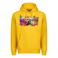 Lemon dia de los muertos coffee cups Premium Hoodie - texasbilliewilder