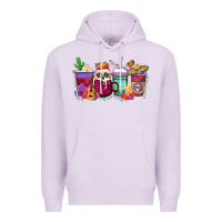Lilac dia de los muertos coffee cups Premium Hoodie - texasbilliewilder