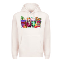 Pale Pink dia de los muertos coffee cups Premium Hoodie - texasbilliewilder