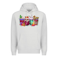 Dove Grey dia de los muertos coffee cups Premium Hoodie - texasbilliewilder