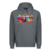 Rock dia de los muertos coffee cups Premium Hoodie - texasbilliewilder