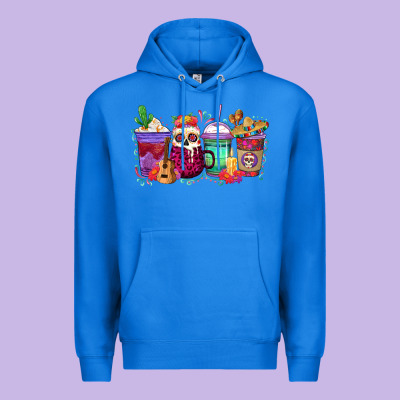 Premium Hoodie dia de los muertos coffee cups