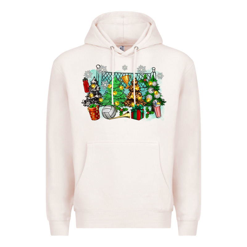 Christmas Trees With Tennis Premium Hoodie by Zillion Design Studio | Teevron